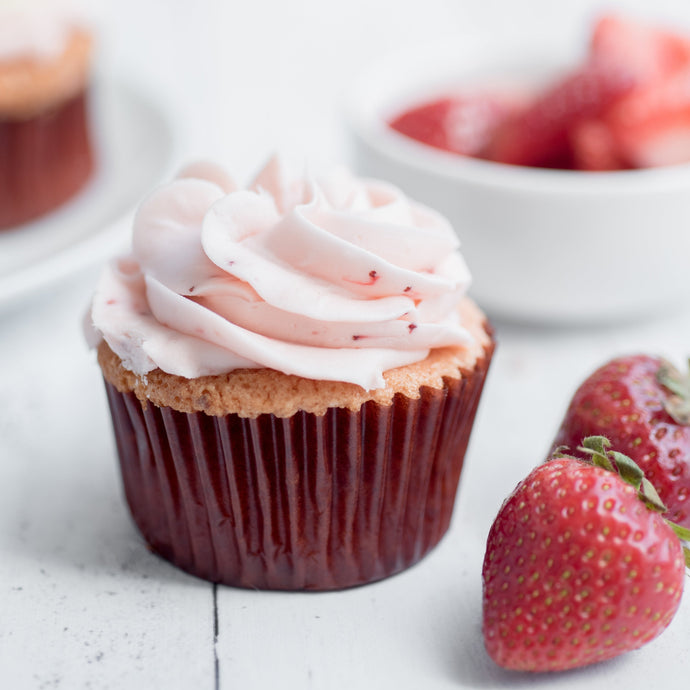 Gluten-Free Strawberry Cupcake