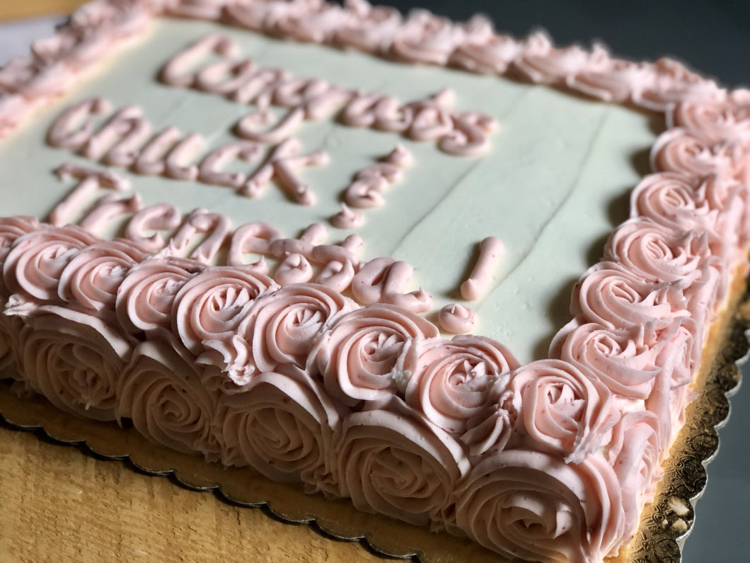 Half Sheet Pan Birthday Cake